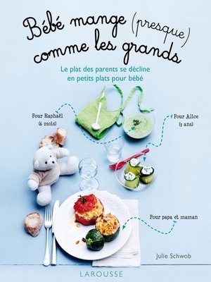 cover image of Bébé mange (presque) comme les grands !